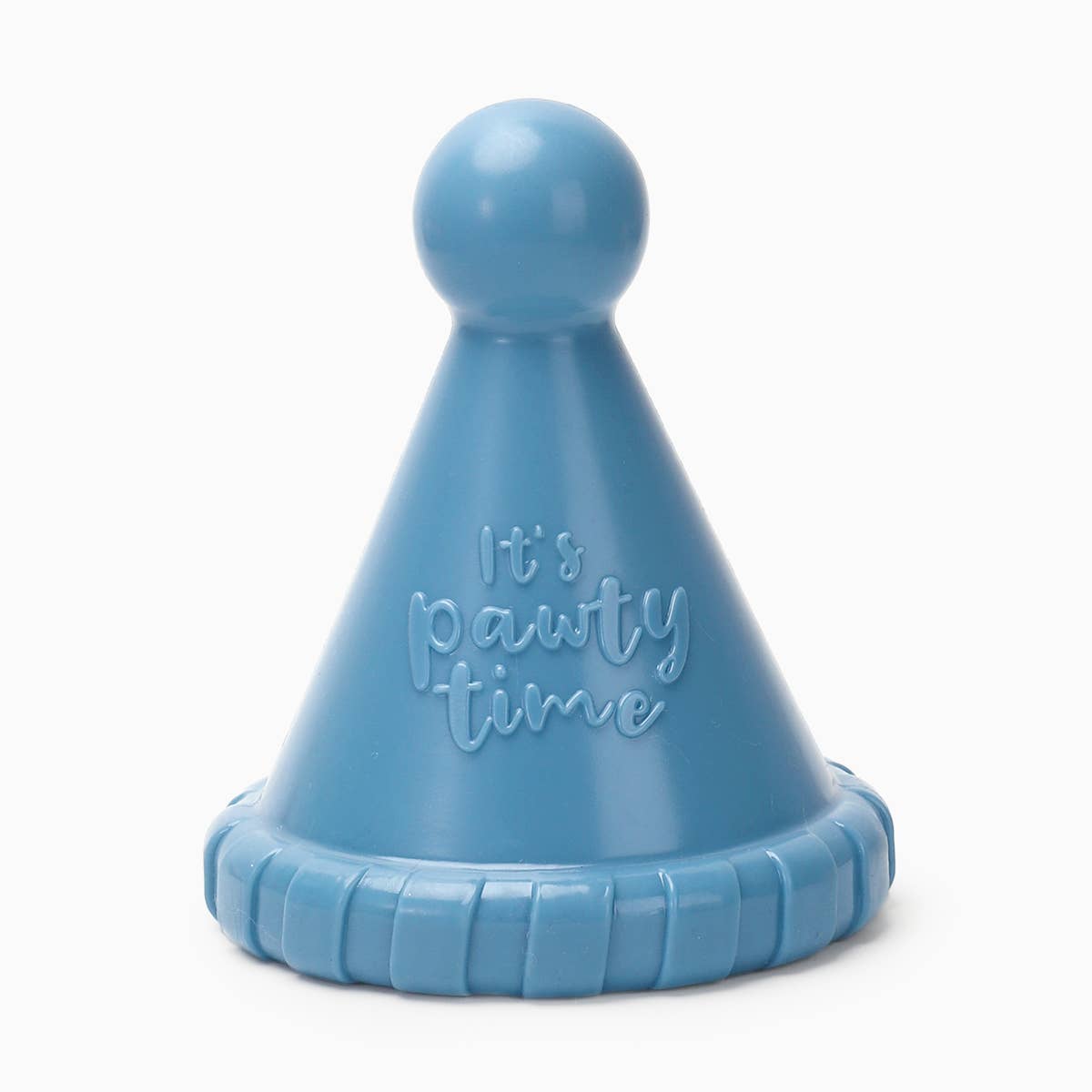 Yappy Birthday Blue Party Hat - Rubber Dog Toy