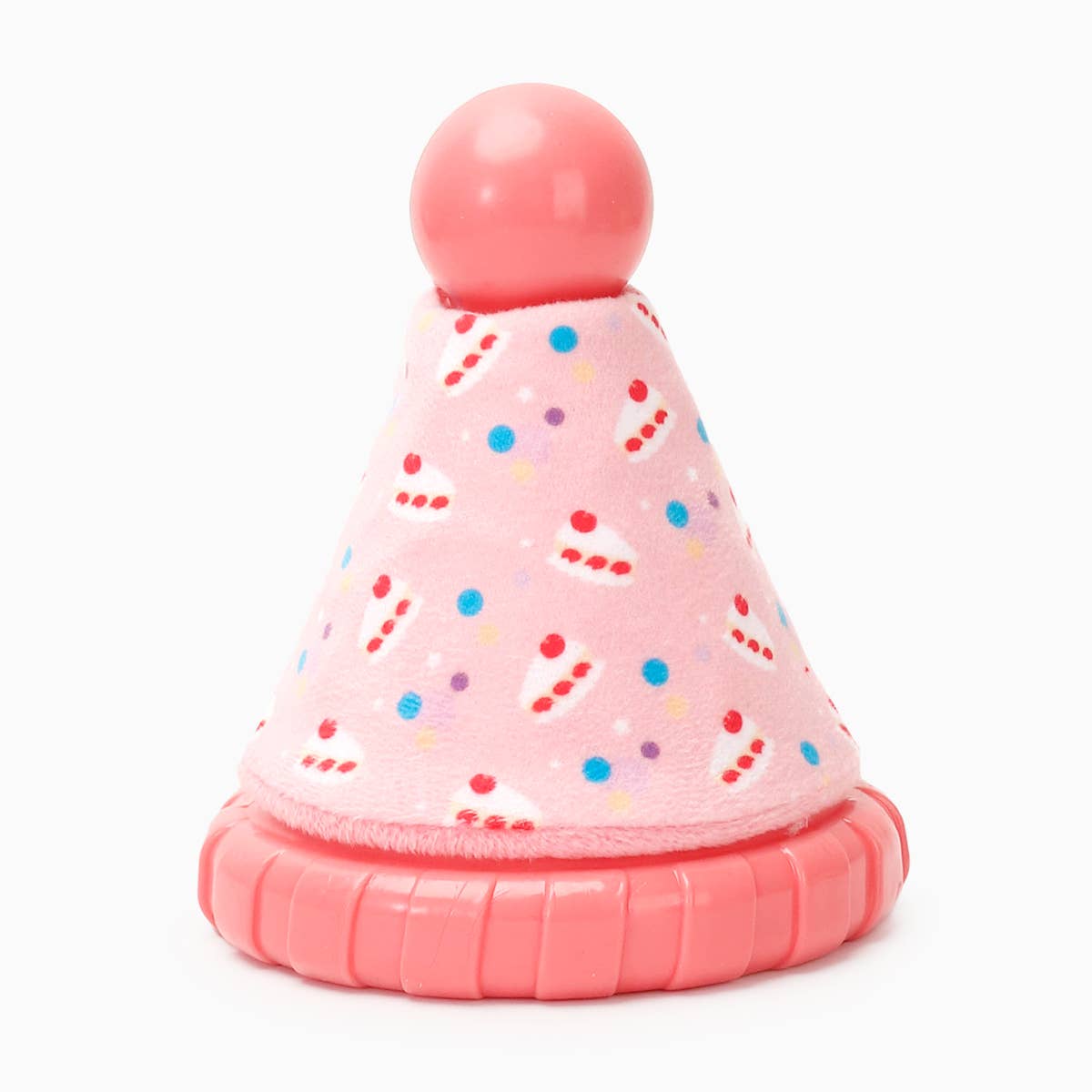 Yappy Birthday Pink Party Hat - Rubber Dog Toy