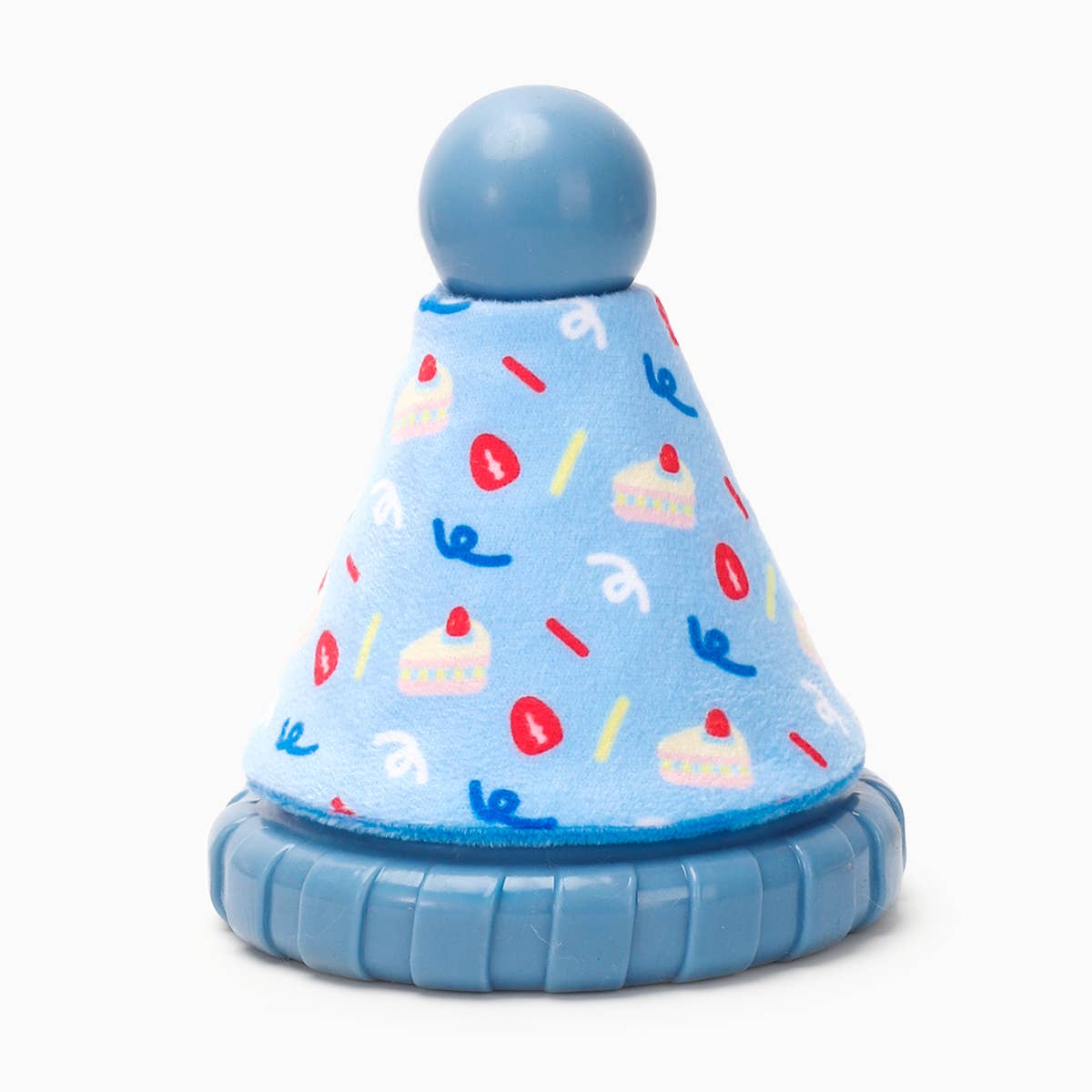 Yappy Birthday Blue Party Hat - Rubber Dog Toy