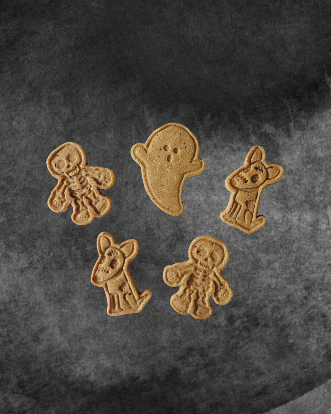 Halloween Shaped Peanut Butter Biscuits
