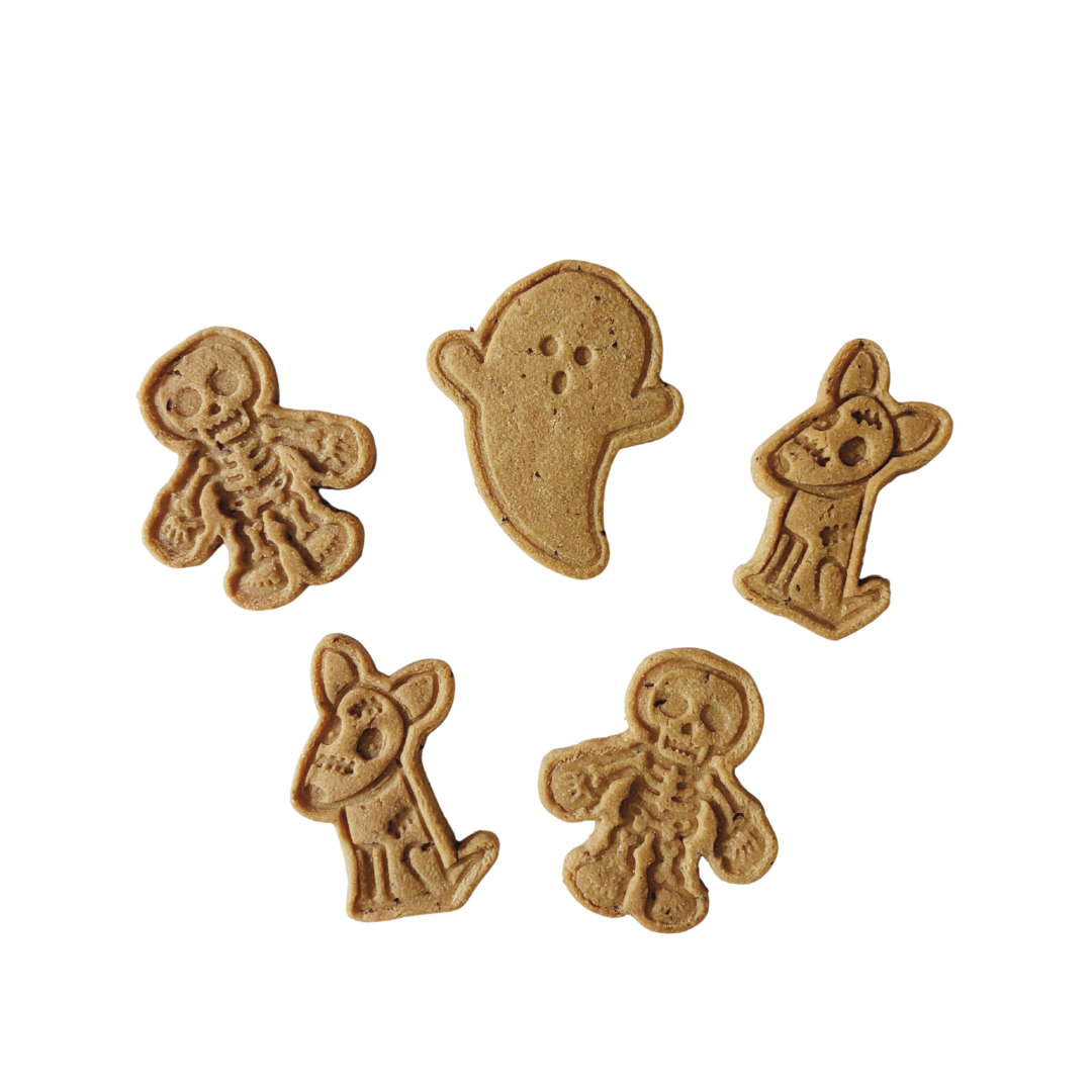 Halloween Shaped Peanut Butter Biscuits