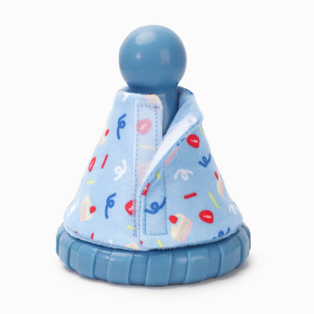 Yappy Birthday Blue Party Hat - Rubber Dog Toy