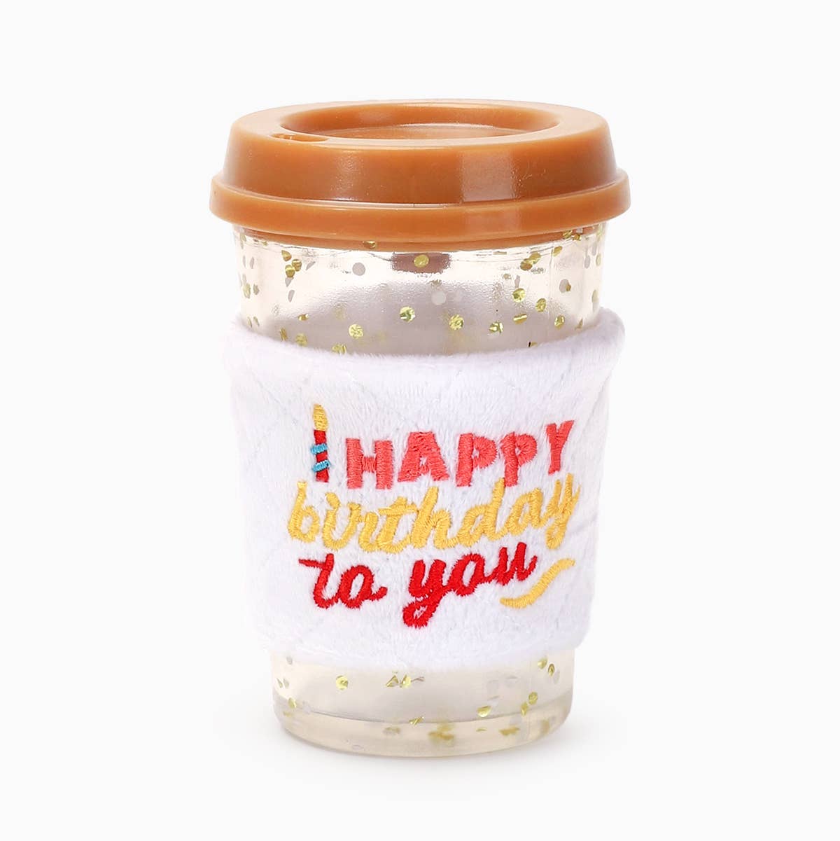 Yappy Birthday Brown Birthday Coffee Dog Toy