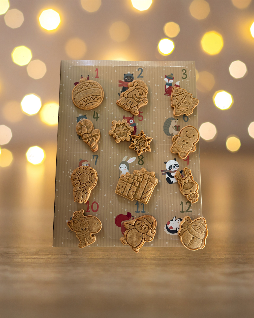 12 Days of Christmas Advent Calendar for Dogs - Peanut Butter Treats