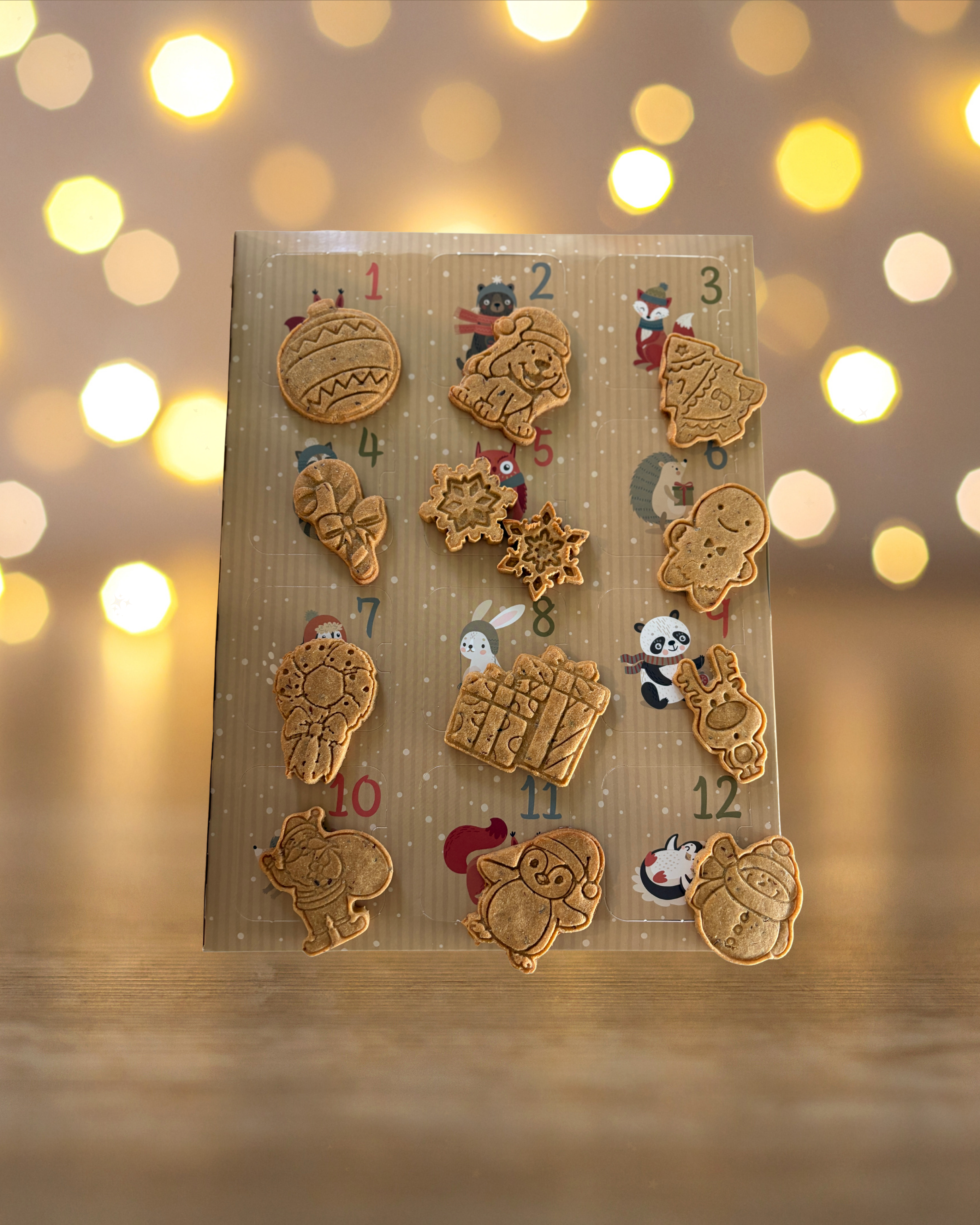 12 Days of Christmas Advent Calendar for Dogs - Peanut Butter Treats